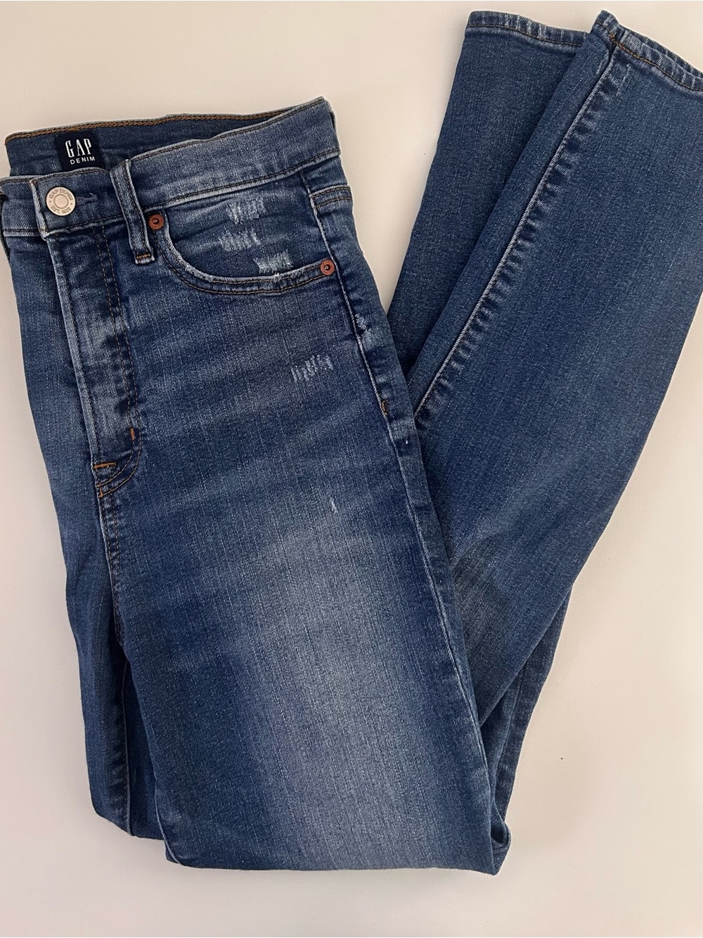 GAP High Rise Skinny Jeans - Medium Indigo 27R